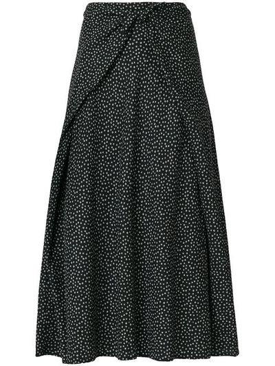 Shop Vince Polka Dot Tie Front Skirt