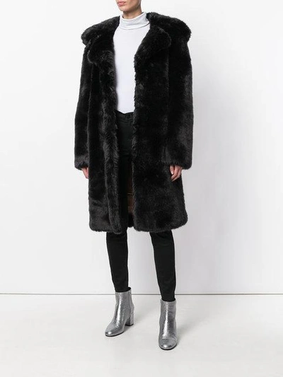 Shop Shrimps Belted Faux Fur Coat