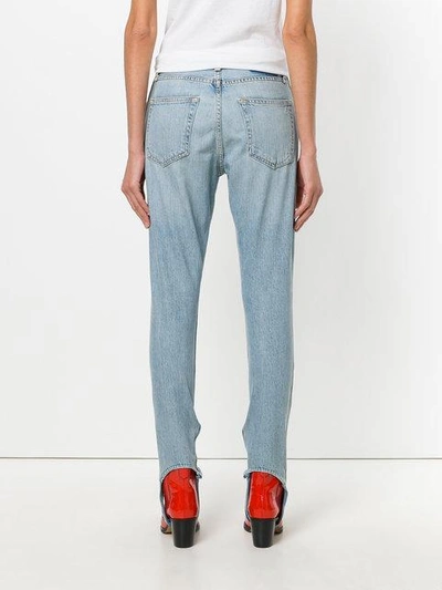 Shop Rag & Bone Olivia Stirrup Jeans In Blue