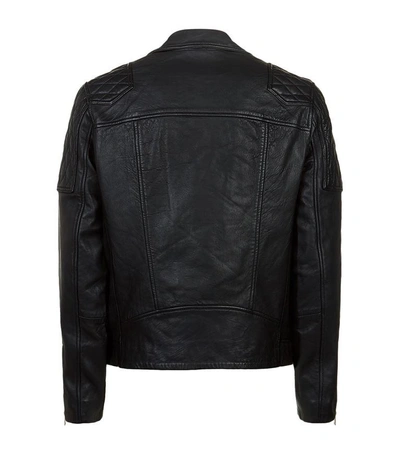 Shop Allsaints Rasco Biker Jacket In Black