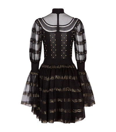 Shop Alexander Mcqueen Sheer Lace Dress In Black