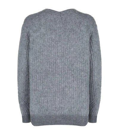 Allsaints Ade V-neck Sweater In Gray Marl | ModeSens