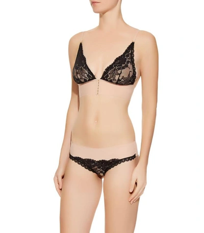 Shop Stella Mccartney Bella Admiring Triangle Bra In Black