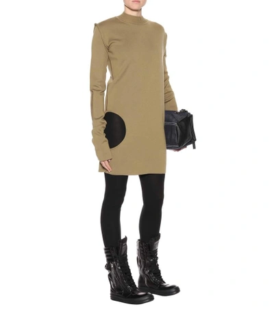 Shop Rick Owens Wool Dress In Green