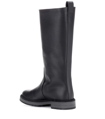 Shop Fendi Rubber Rain Boots In Black