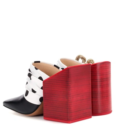 Shop Jacquemus Gitan Leather Mules In Llack