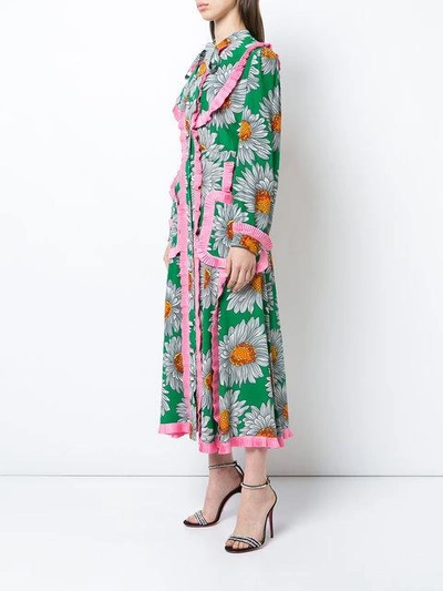 Shop Gucci Floral Print Dress