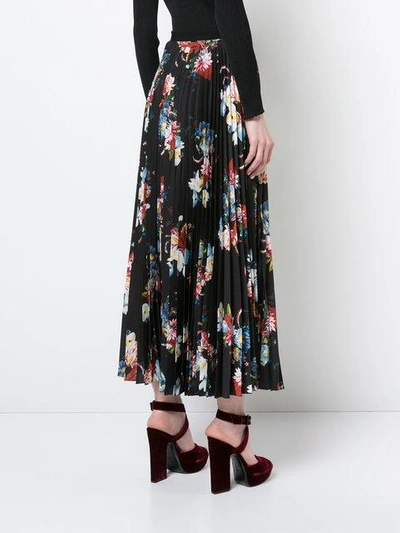 Shop Erdem Floral-print Pleated Skirt