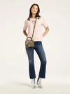 Rebecca Minkoff Ronnie Tee With Embroidery In Pale Pink