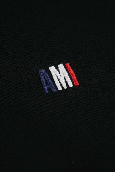 Shop Ami Alexandre Mattiussi Embroidered Logo Cotton T-shirt