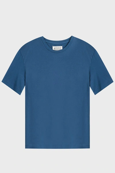 Shop Maison Margiela Vintage Cotton T-shirt In Blue