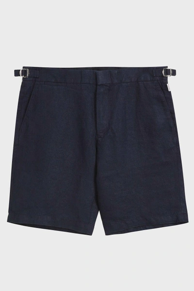 Shop Orlebar Brown Norwich Linen Shorts