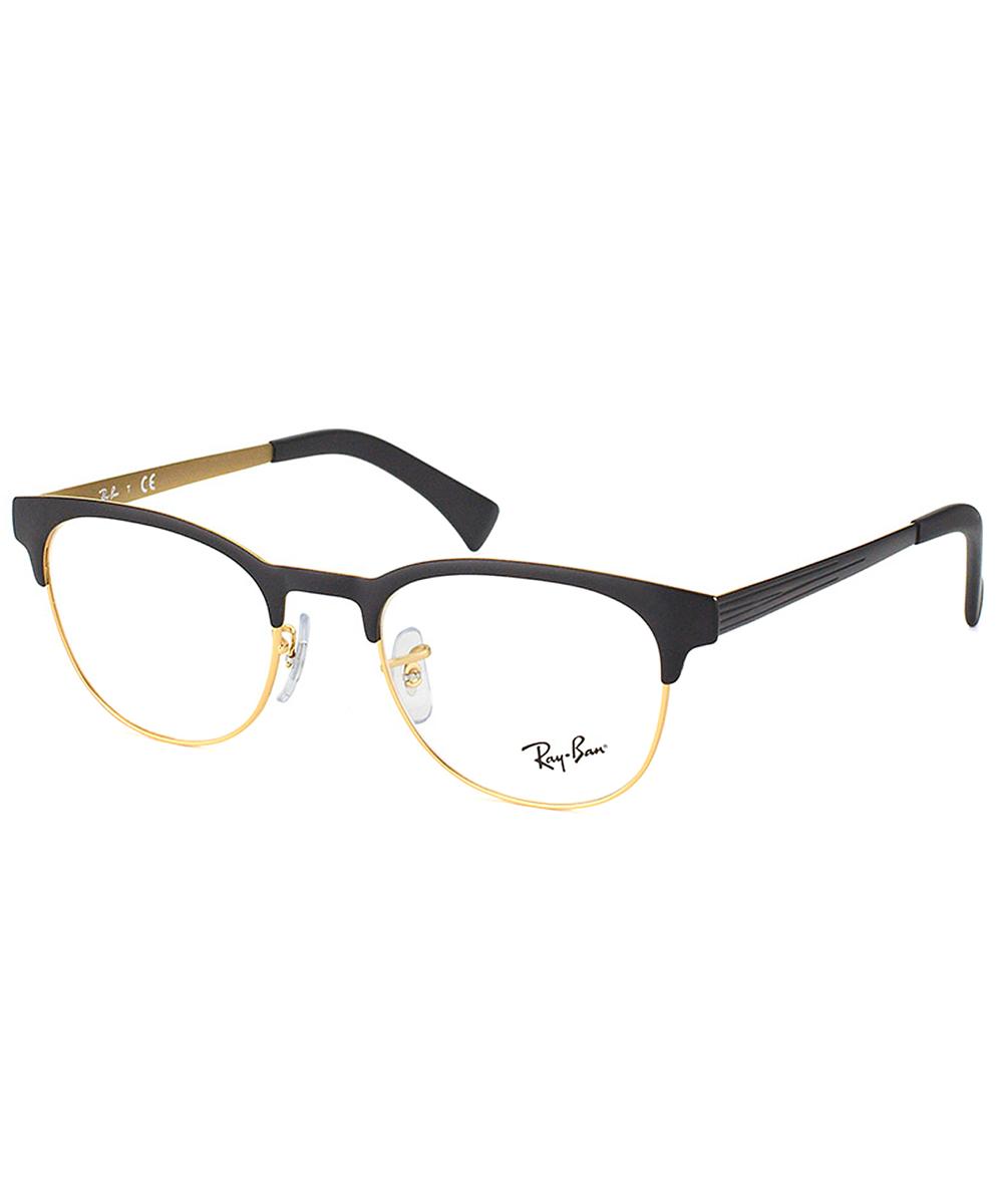 ray ban gold and black eyeglasses