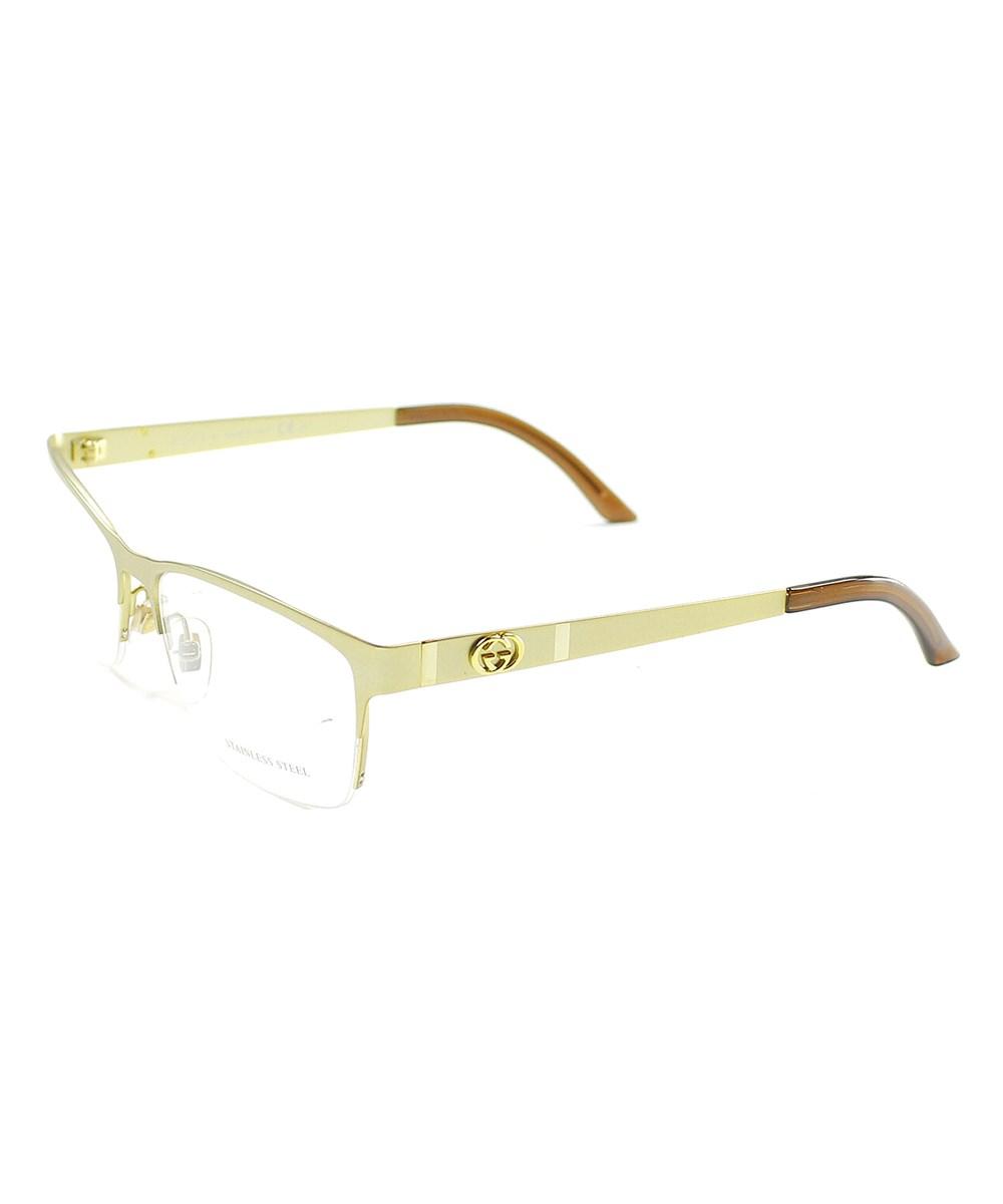 gucci semi rimless eyeglasses