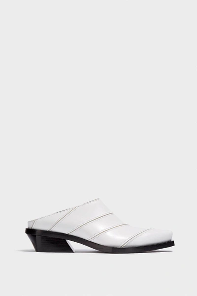 Proenza Schouler Leather Slippers In White