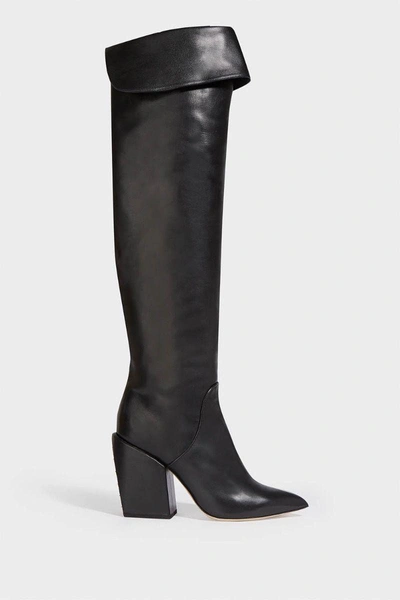 Petar Petrov Shirin Leather Over-the-knee Boots In Black