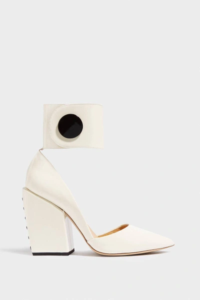 Petar Petrov Sally Patent-leather Pumps In Off-white