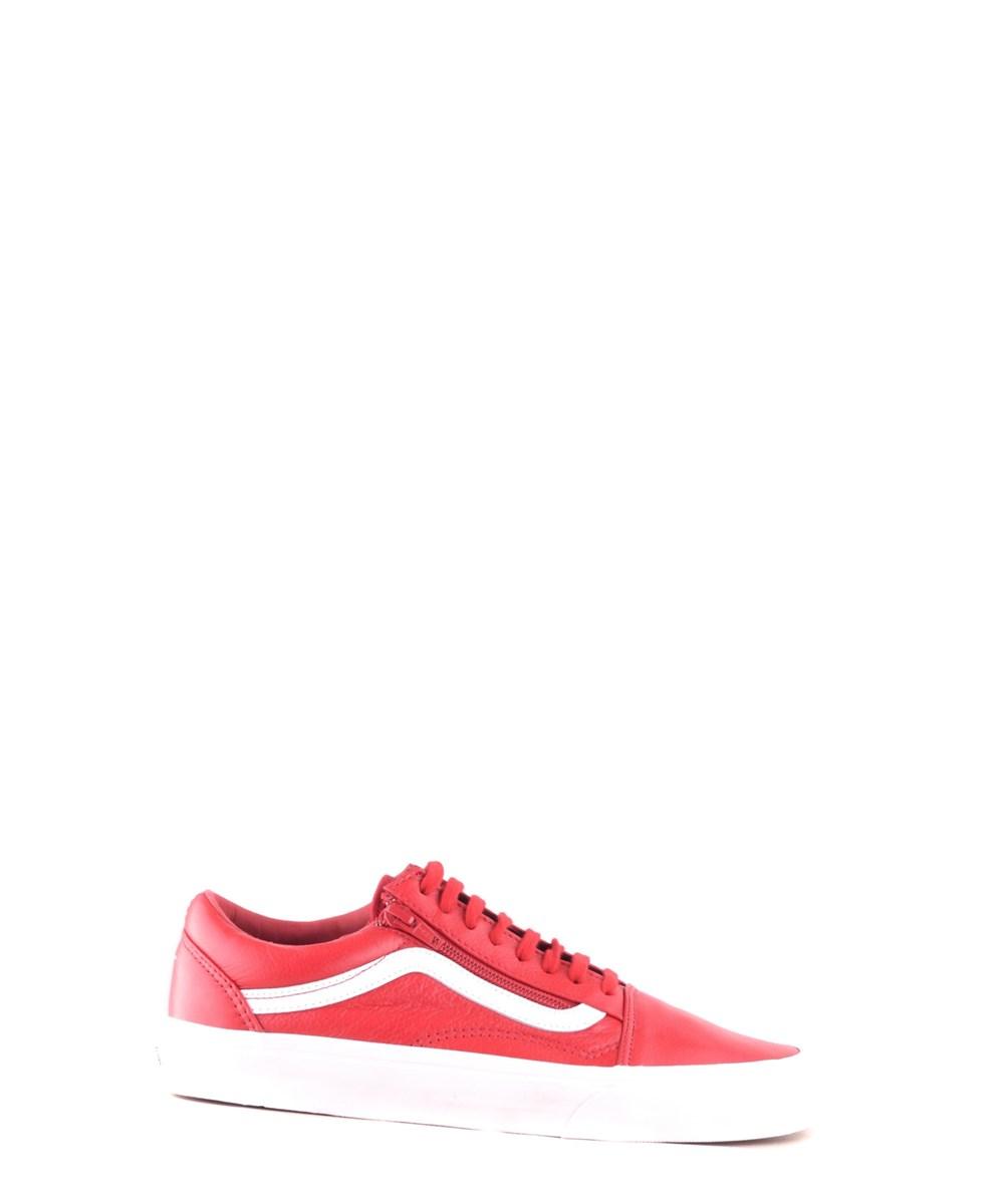 red leather vans