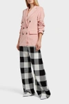 Marques' Almeida High-rise Wide-leg Checked Wool Trousers