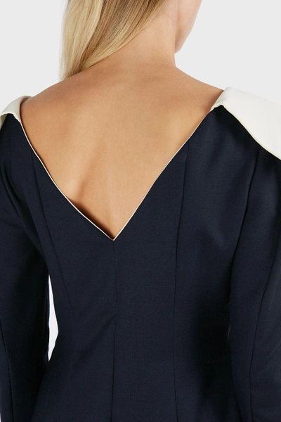 Shop Jacquemus V-shaped Back Wool-blend Midi Dress