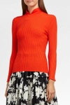 GANNI Romilly Ribbed-Knit Top