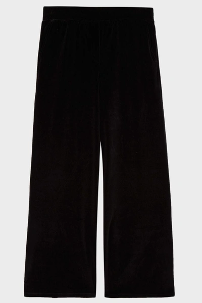 Shop Alexander Wang T Velour Wide-leg Trousers