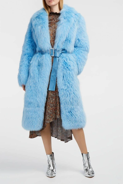 Shop Saks Potts Lake Fox Fur Coat