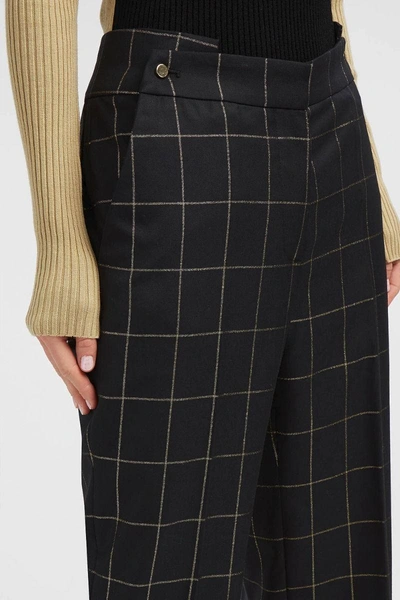 Shop Petar Petrov Hattie Checked Wool-twill Trousers