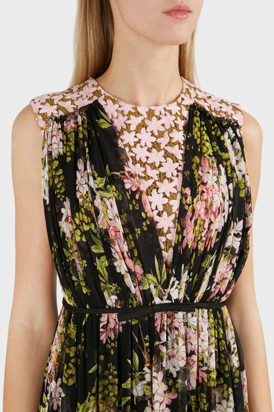 Shop Giambattista Valli Floral Print Silk Maxi Gown