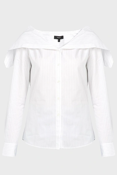 Shop Theory Doherty Sailor Cotton Shirt