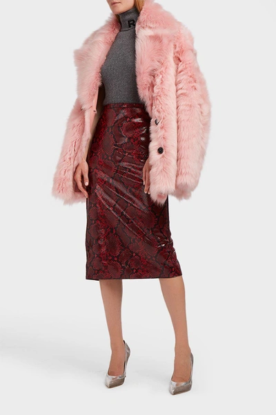 Shop Rochas Shearling Jacket