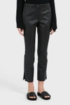HELMUT LANG STRAIGHT LEG LEATHER TROUSERS