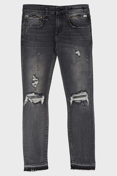 Shop R13 Biker Boy Distressed Skinny Jeans