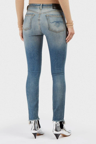 Shop R13 Jenny Distressed Skinny Jeans