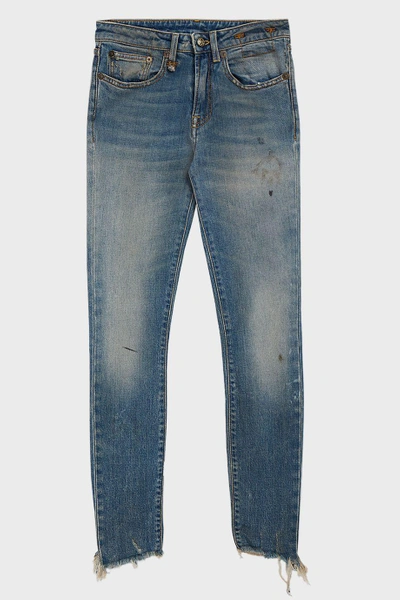 Shop R13 Jenny Distressed Skinny Jeans