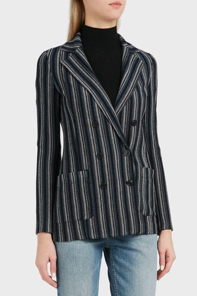 Shop Missoni Double-breasted Wool-blend Jacket