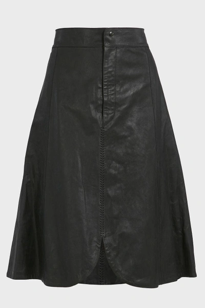 Shop Isabel Marant Boreal Leather Skirt