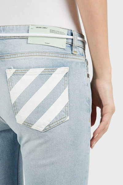 Shop Off-white Skinny Bleached Core Jeans