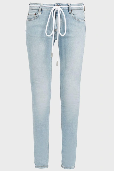 Shop Off-white Skinny Bleached Core Jeans