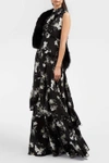 ERDEM Ann Floral-Print Silk Gown
