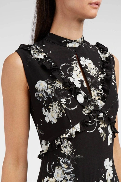 Shop Erdem Ann Floral-print Silk Gown