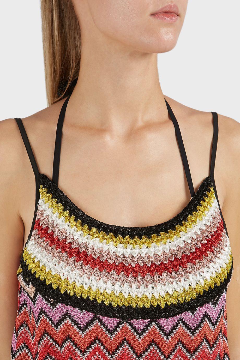 Missoni Metallic Crochetknit Jumpsuit ModeSens