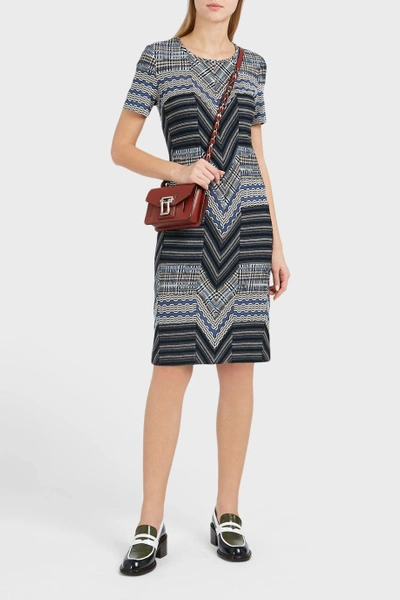 Shop Missoni Zigzag Patchwork Wool-blend Dress