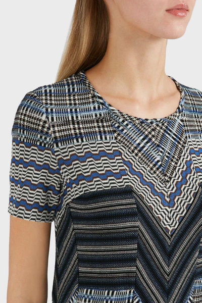 Shop Missoni Zigzag Patchwork Wool-blend Dress