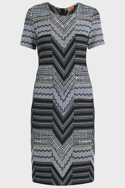 Shop Missoni Zigzag Patchwork Wool-blend Dress