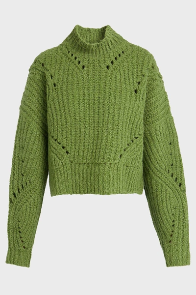 Shop Isabel Marant Farren Rollneck Wool-blend Jumper