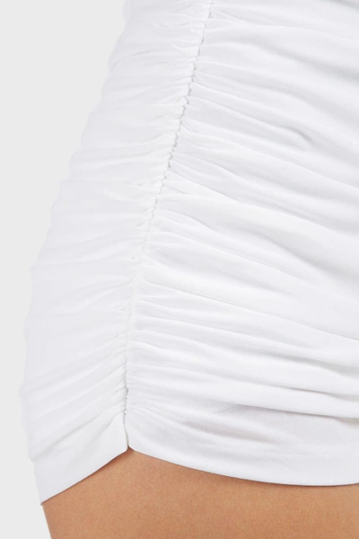 Shop Norma Kamali Bill Mio One-piece Swimsuit In White