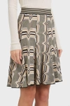 MISSONI Greca Knee Length Wool-Blend Skirt
