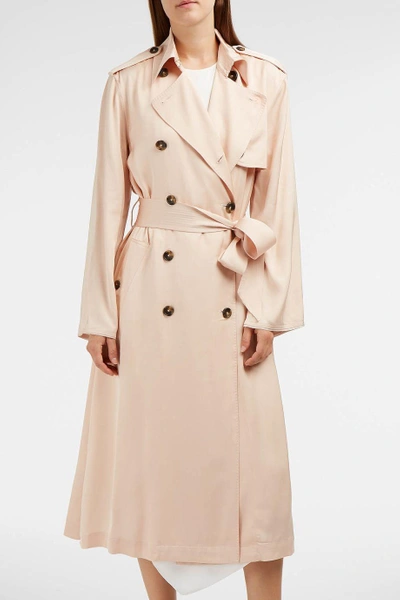 Shop Elizabeth And James Aaron Oversized Satin Trench Coat