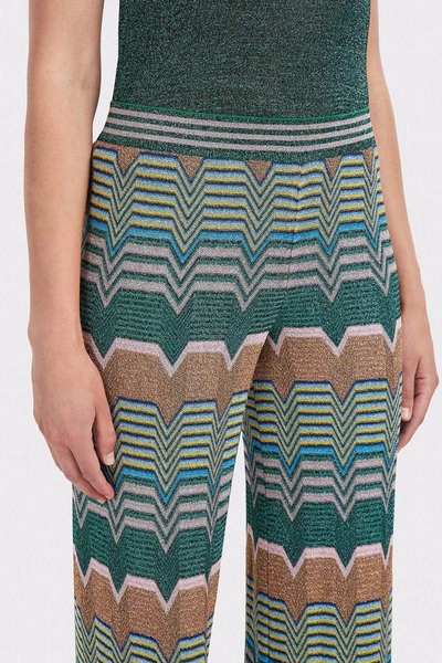 Missoni Metallic Crochet-knit Wide-leg Pants | ModeSens